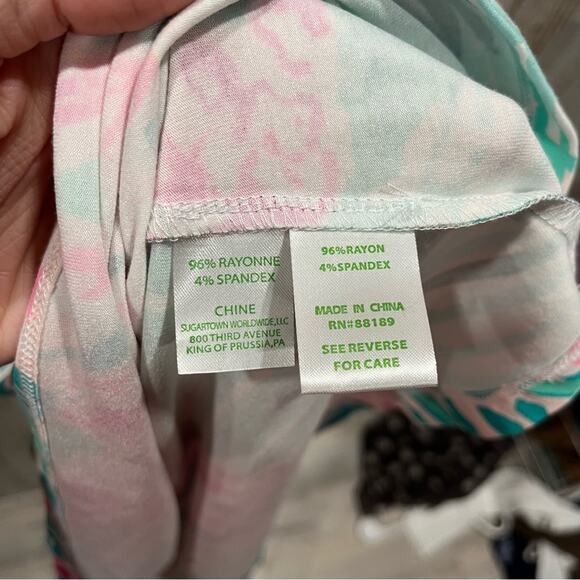 Lilly Pulitzer Pink and Green Floral Mini Dress - Picture 6 of 8